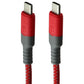 UBREAKIFIX (4-Ft) USB-C to USB-C Durability Charge/Sync Cable - Red