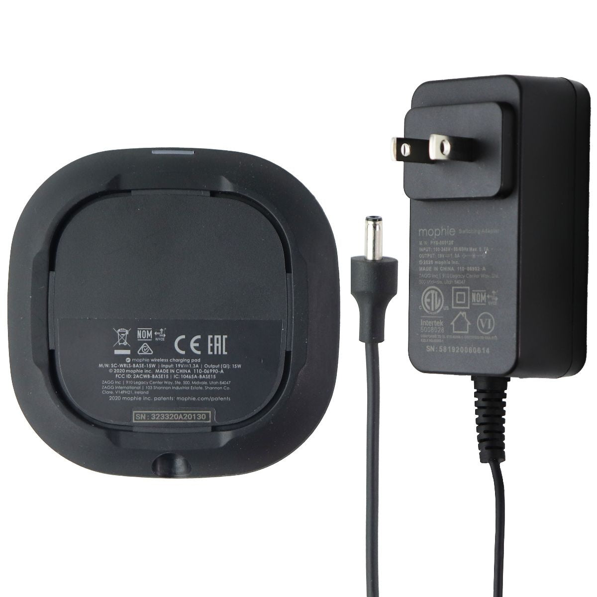 Mophie 15W Universal Wireless Charge Pad - Black (401305902) Cell Phone - Chargers & Cradles Mophie - Simple Cell Bulk Wholesale Pricing - USA Seller