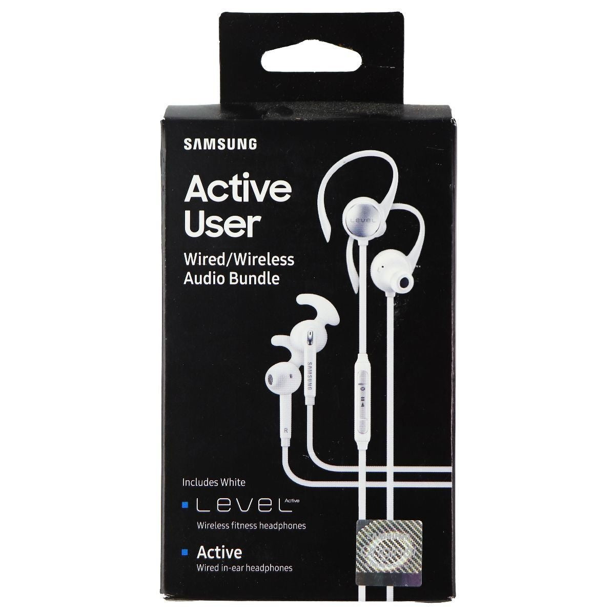 Samsung Wired & Wireless Bundle with Level and Active Series Headphones - White Portable Audio - Headphones Samsung    - Simple Cell Bulk Wholesale Pricing - USA Seller