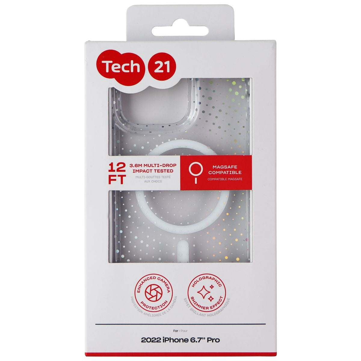 Tech21 Evo Sparkle Case for MagSafe for iPhone 14 Pro Max - Radiant Cell Phone - Cases, Covers & Skins Tech21 - Simple Cell Bulk Wholesale Pricing - USA Seller