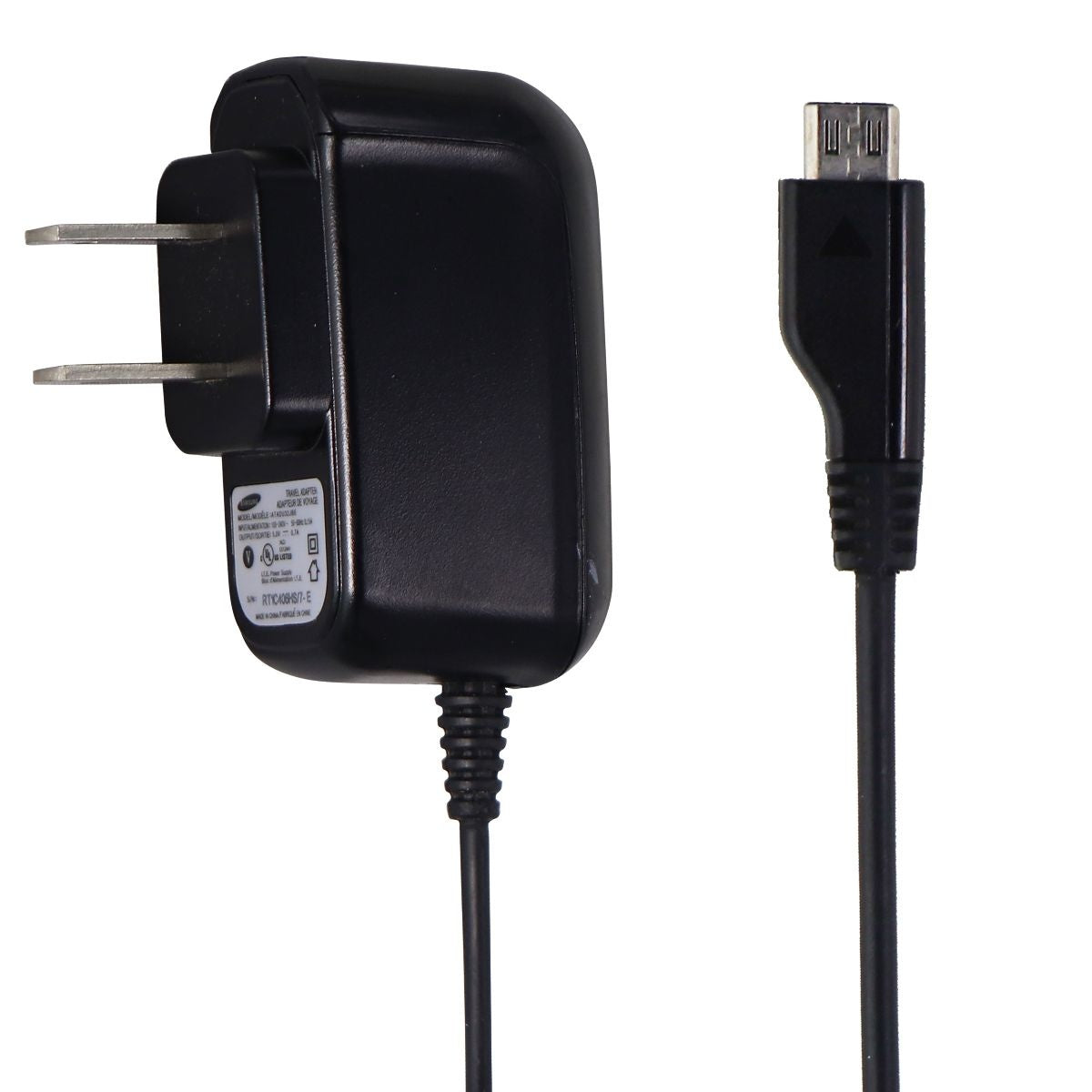 Samsung (5V/0.7A) Wall Charger/Travel Adapter - Black (ATADU32JBE) Multipurpose Batteries & Power - Multipurpose AC to DC Adapters Samsung - Simple Cell Bulk Wholesale Pricing - USA Seller