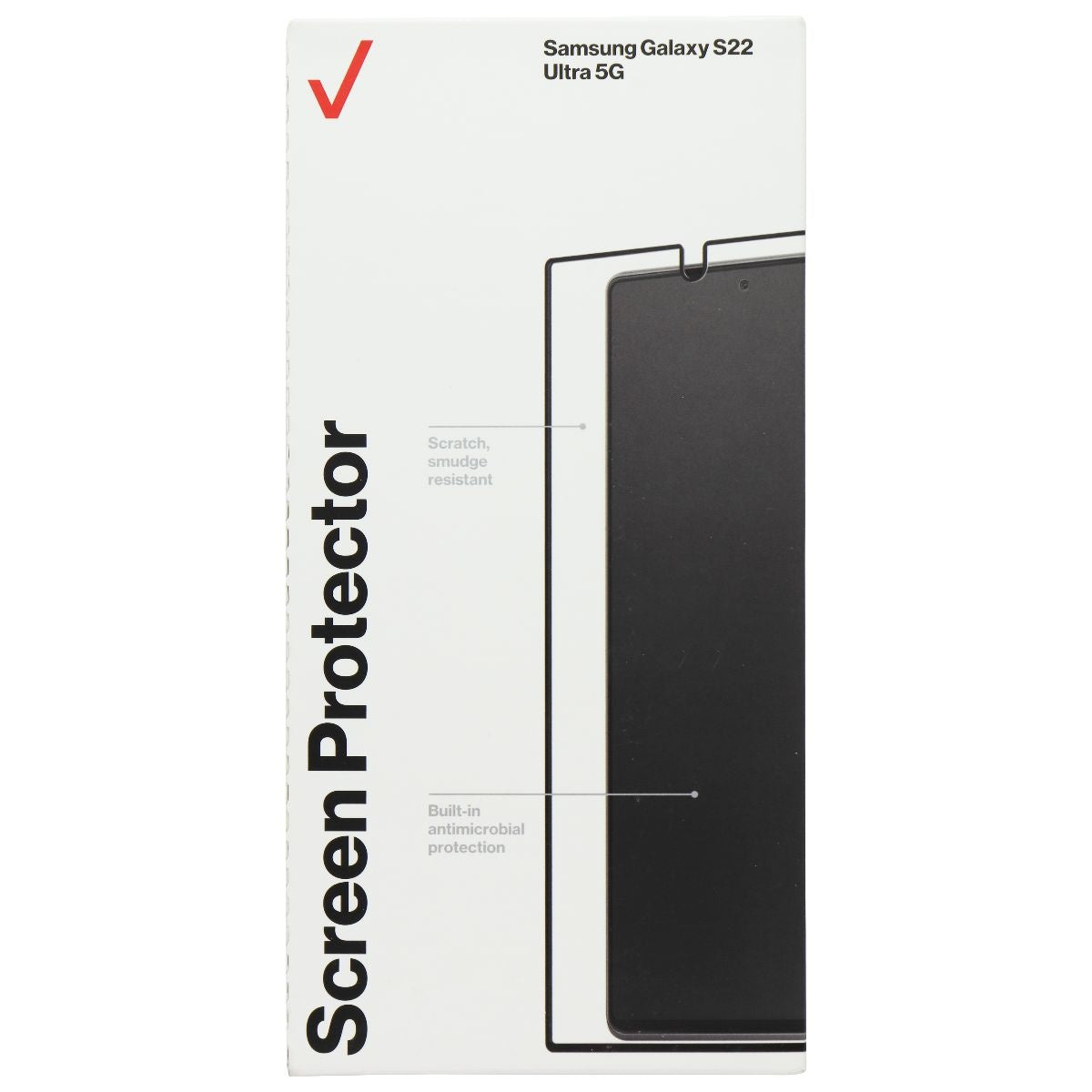 Verizon Glass Screen Protector for Samsung Galaxy S22 Ultra 5G - Clear Cell Phone - Screen Protectors Verizon    - Simple Cell Bulk Wholesale Pricing - USA Seller