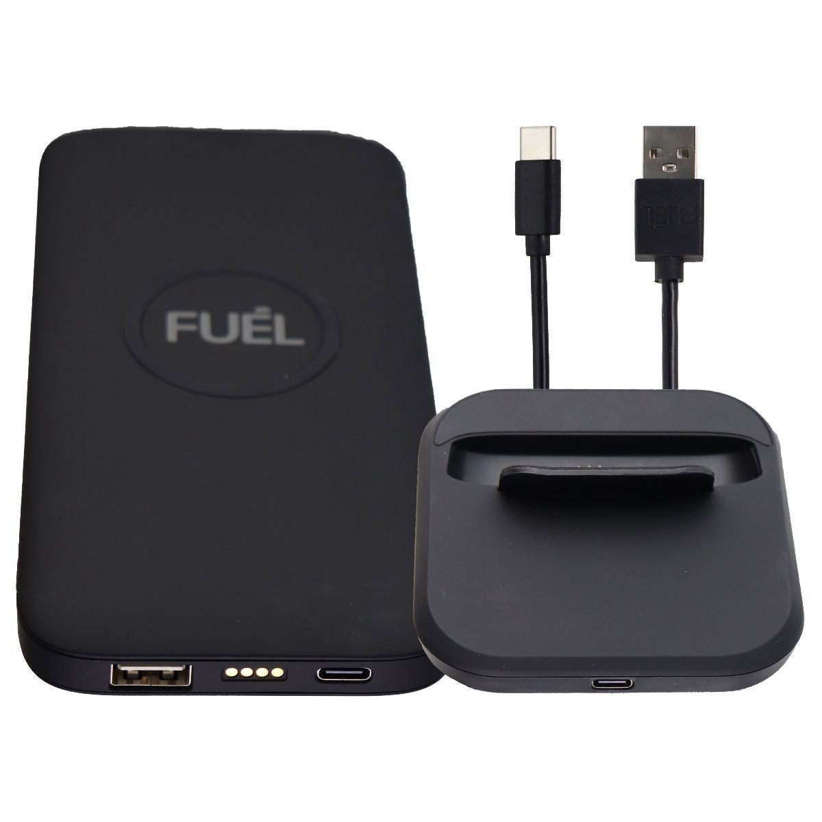 FUEL Wireless Power Bank with QI Charging and Charging Base - 10,000mAh - Black Cell Phone - Chargers & Cradles FUEL    - Simple Cell Bulk Wholesale Pricing - USA Seller