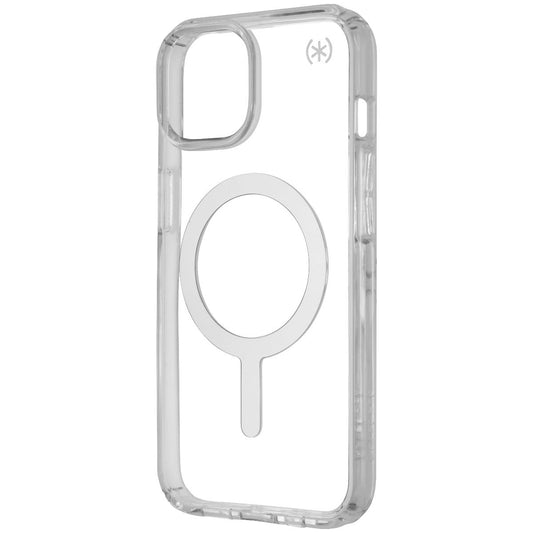 Speck Perfect-Clear Case for  MagSafe for iPhone 14 and iPhone 13 - Silver/Clear Cell Phone - Cases, Covers & Skins Speck    - Simple Cell Bulk Wholesale Pricing - USA Seller