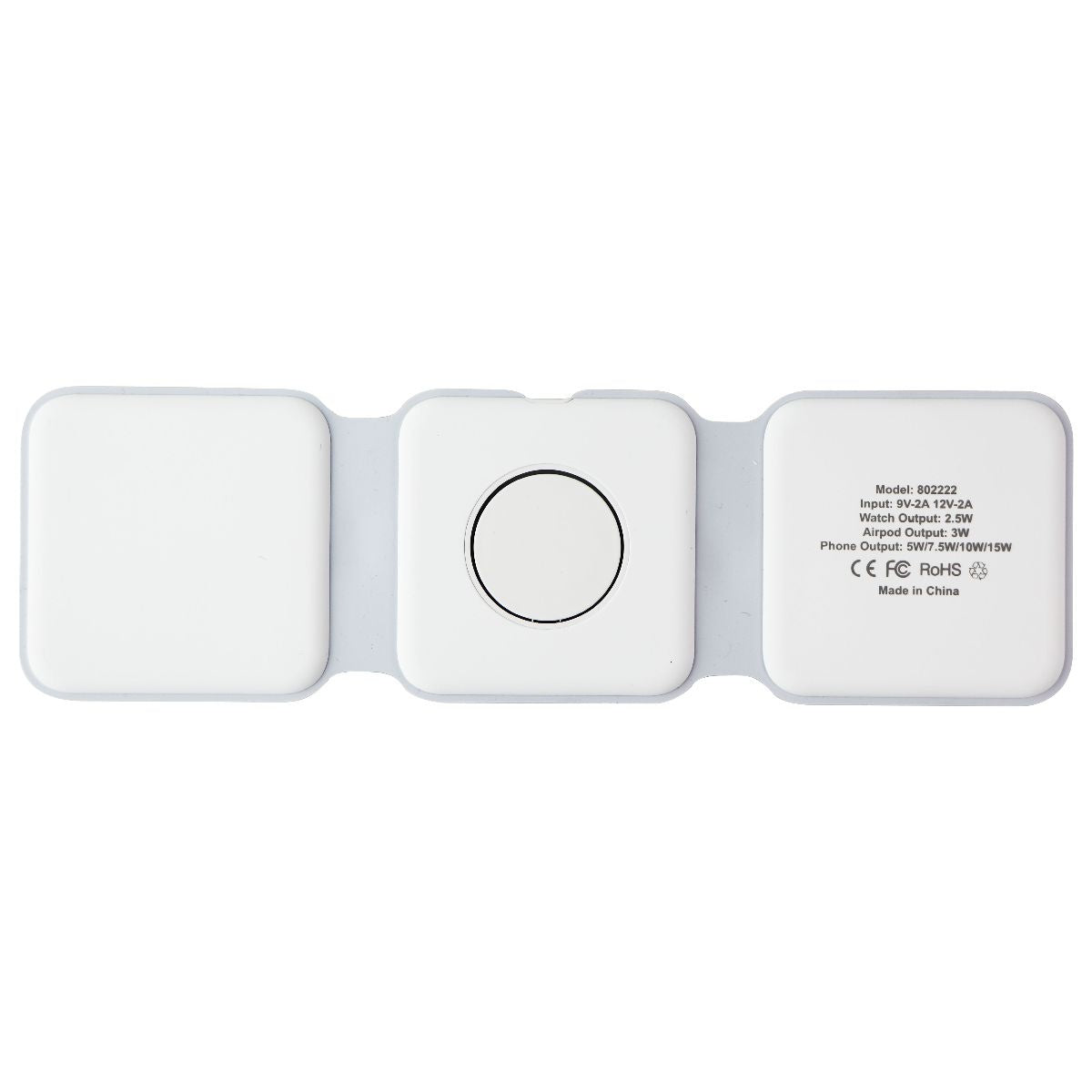 Magnetic Foldable 3 in 1 Charging Station for iPhone 14/13/12/SE/11 and iWatch Cell Phone - Chargers & Cradles S. Simple - Simple Cell Bulk Wholesale Pricing - USA Seller