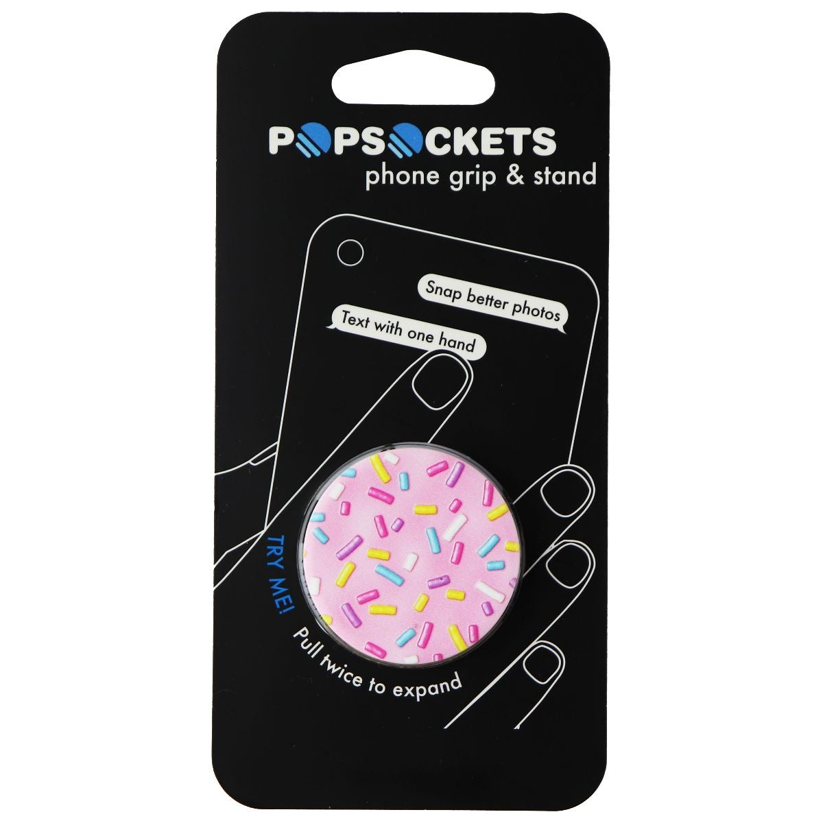 PopSockets: Collapsible Grip & Stand for Phones and Tablets - Pink Sprinkles Cell Phone - Mounts & Holders PopSockets    - Simple Cell Bulk Wholesale Pricing - USA Seller