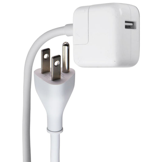 Apple 12W USB Wall Charger with (6-ft) 3-Prong Power Cord - White (A1401)