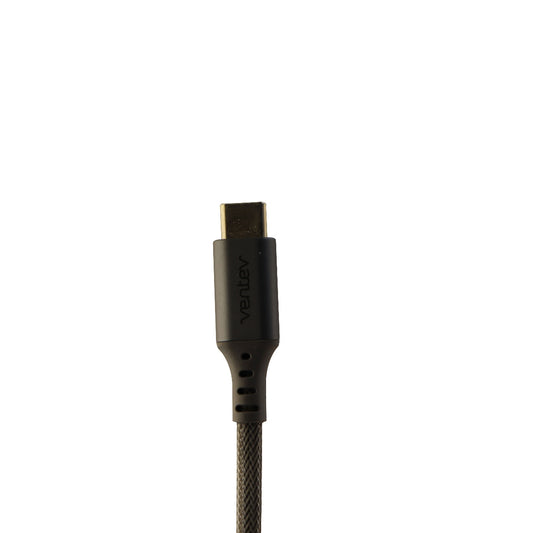 Ventev 4-Ft USB-C to USB-A Charge/Sync Braided Cable - Steel Gray