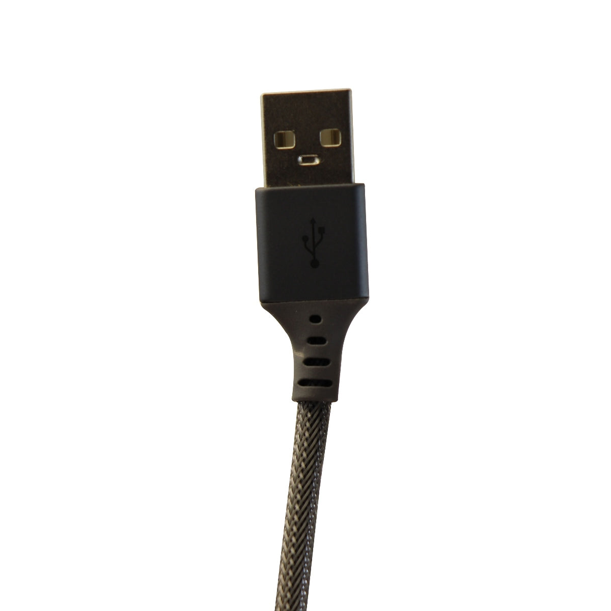 Ventev 4-Ft USB-C to USB-A Charge/Sync Braided Cable - Steel Gray Cell Phone - Cables & Adapters Ventev    - Simple Cell Bulk Wholesale Pricing - USA Seller