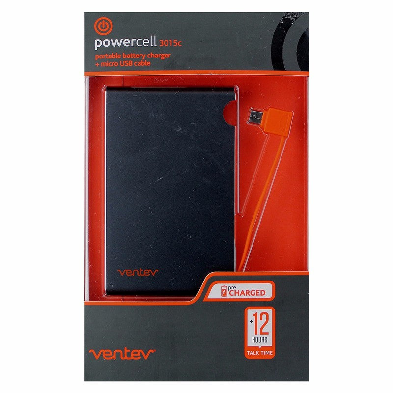 Ventev Powercell 3015c Portable 3000mAh Battery Charger with Micro-USB Connector Cell Phone - Chargers & Cradles Ventev    - Simple Cell Bulk Wholesale Pricing - USA Seller