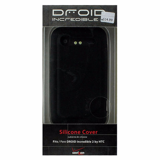 Verizon Silicone Cover for HTC DROID Incredible 2 - Black Cell Phone - Cases, Covers & Skins Verizon    - Simple Cell Bulk Wholesale Pricing - USA Seller