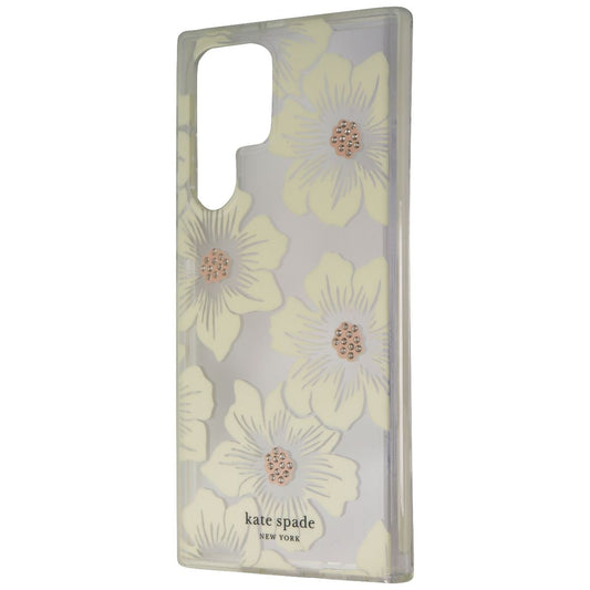 Kate-Spade Defensive Hardshell Case for Galaxy S22 Ultra - Hollyhock Floral Cell Phone - Cases, Covers & Skins Kate Spade    - Simple Cell Bulk Wholesale Pricing - USA Seller