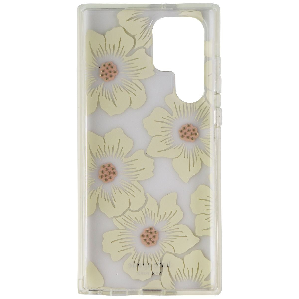 Kate-Spade Defensive Hardshell Case for Galaxy S22 Ultra - Hollyhock Floral Cell Phone - Cases, Covers & Skins Kate Spade - Simple Cell Bulk Wholesale Pricing - USA Seller