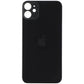Repair Part - Back Glass with Adhesive for iPhone 11 - Black with Logo Cell Phone - Replacement Parts & Tools Unbranded - Simple Cell Bulk Wholesale Pricing - USA Seller