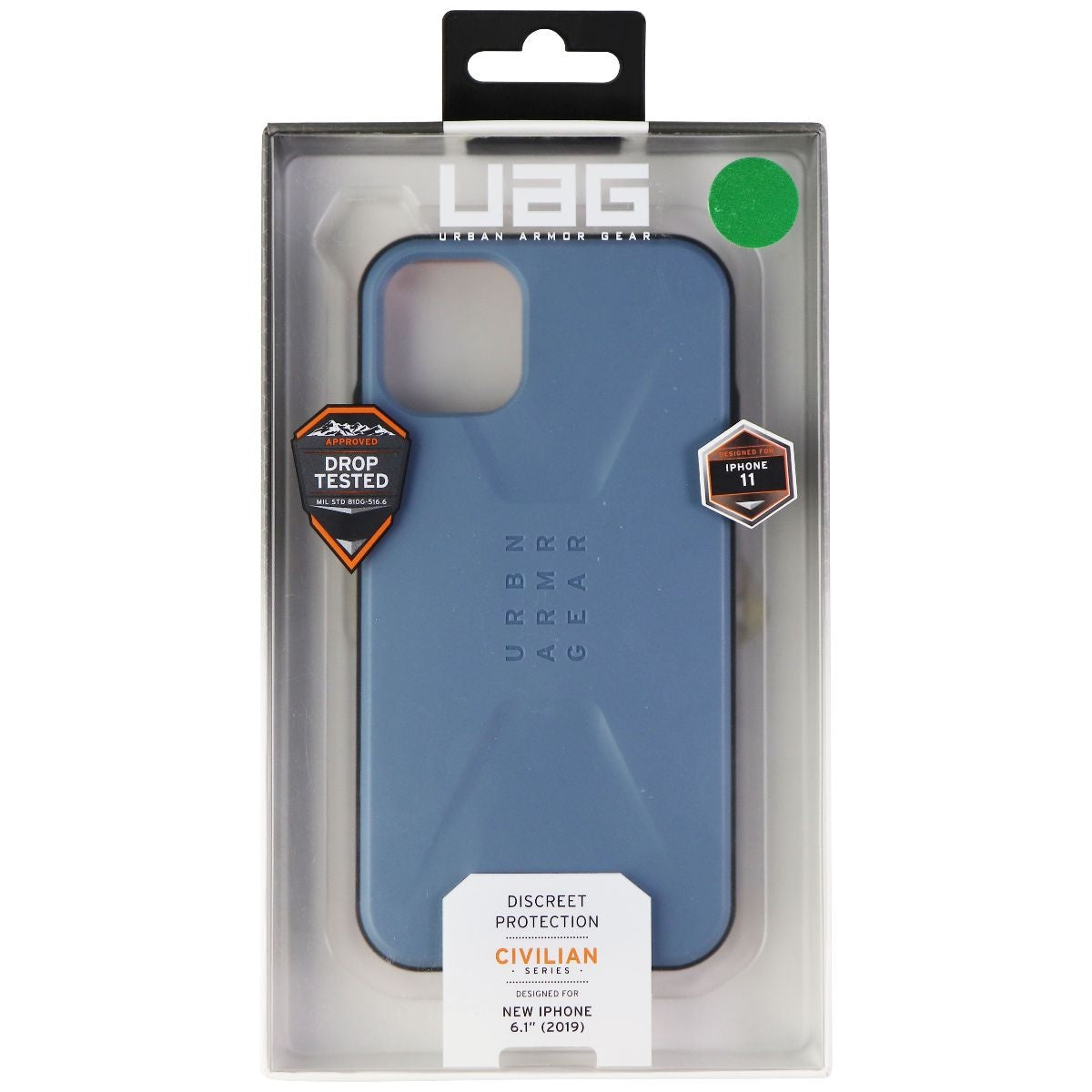 UAG Civilian Series Feather-Light Rugged Case for iPhone 11 - Slate/Black/Orange Cell Phone - Cases, Covers & Skins Urban Armor Gear - Simple Cell Bulk Wholesale Pricing - USA Seller