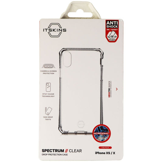 ITSKINS Spectrum Clear Durable Gel Case for Apple iPhone Xs and X - Clear