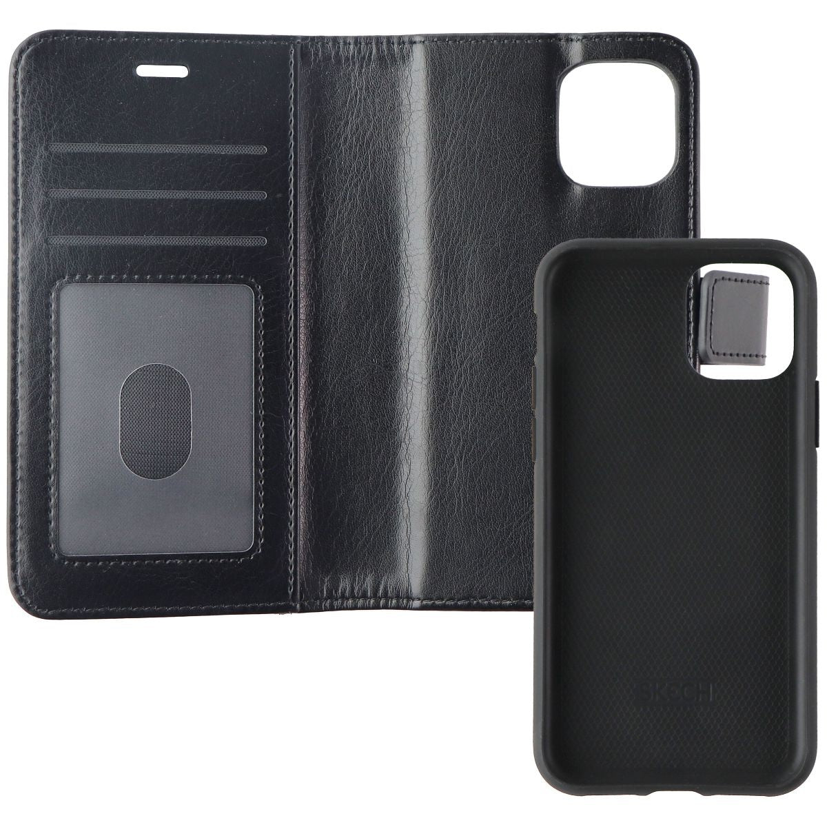 Skech Polo Book Clutch Wallet Cover & Detachable Case for iPhone 11 Pro - Black Cell Phone - Cases, Covers & Skins Skech    - Simple Cell Bulk Wholesale Pricing - USA Seller
