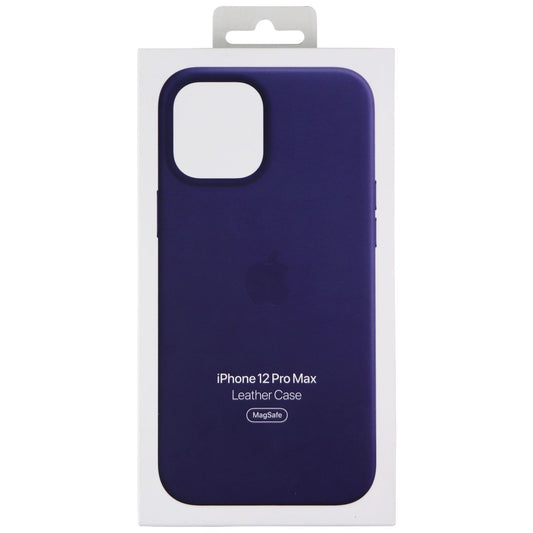 Apple Leather Case for MagSafe (for iPhone 12 Pro Max) - Deep Violet MJYT3ZM/A Cell Phone - Cases, Covers & Skins Apple    - Simple Cell Bulk Wholesale Pricing - USA Seller