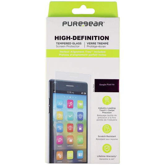 PureGear High-Definition Tempered Glass Screen Protector for Google Pixel 4a Cell Phone - Screen Protectors PureGear    - Simple Cell Bulk Wholesale Pricing - USA Seller