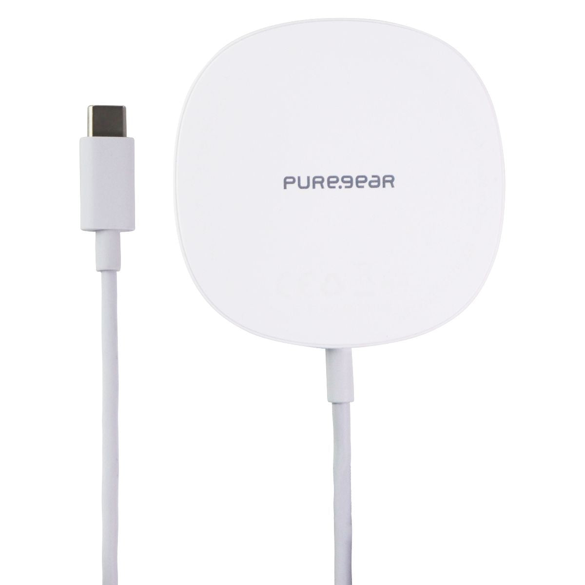 PureGear 15W Qi Fast Wireless Charging Pad for iPhone & More - White Cell Phone - Chargers & Cradles PureGear - Simple Cell Bulk Wholesale Pricing - USA Seller