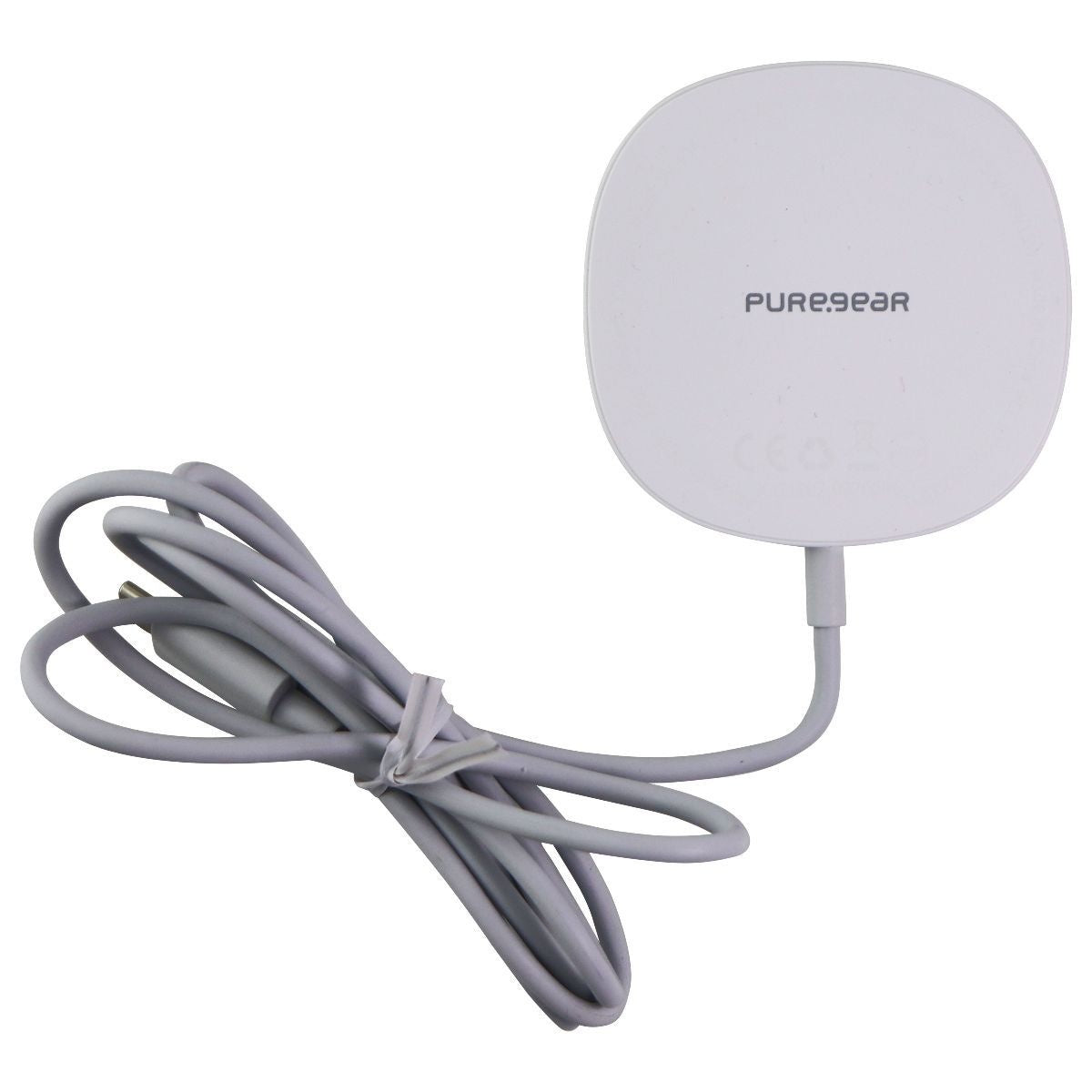 PureGear 15W Qi Fast Wireless Charging Pad for iPhone & More - White Cell Phone - Chargers & Cradles PureGear - Simple Cell Bulk Wholesale Pricing - USA Seller