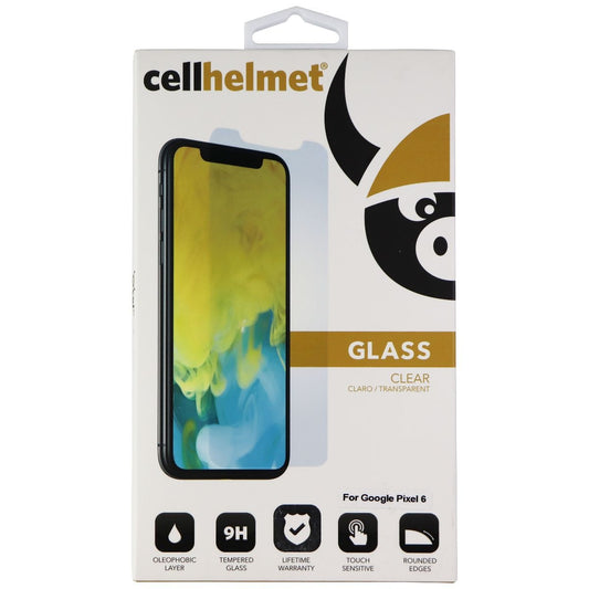 Cellhelmet Clear Glass Screen Protector for Google Pixel 6 - Clear Cell Phone - Screen Protectors CellHelmet - Simple Cell Bulk Wholesale Pricing - USA Seller