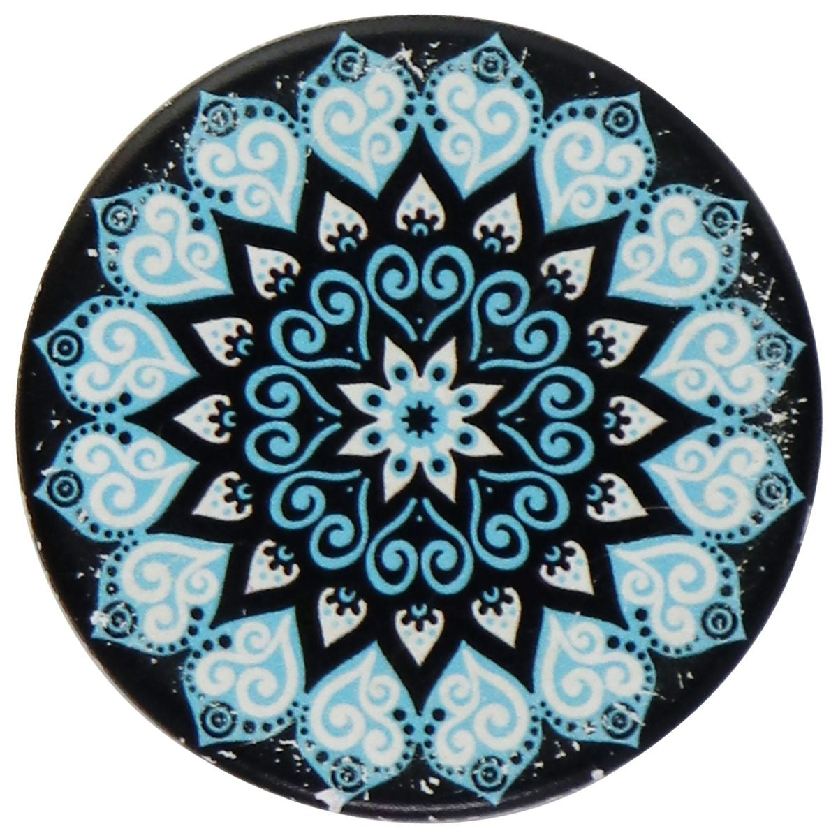 PopSockets PopGrip Swappable Top - Peace Mandala/Blue (Top ONLY/No Base) Cell Phone - Mounts & Holders PopSockets - Simple Cell Bulk Wholesale Pricing - USA Seller