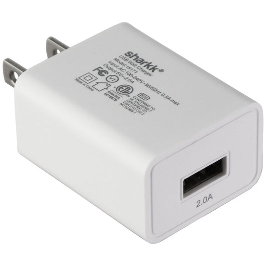 Sharkk (5V/2A) USB Wall Charger Travel Adapter - White (15171) Cell Phone - Chargers & Cradles Sharkk    - Simple Cell Bulk Wholesale Pricing - USA Seller