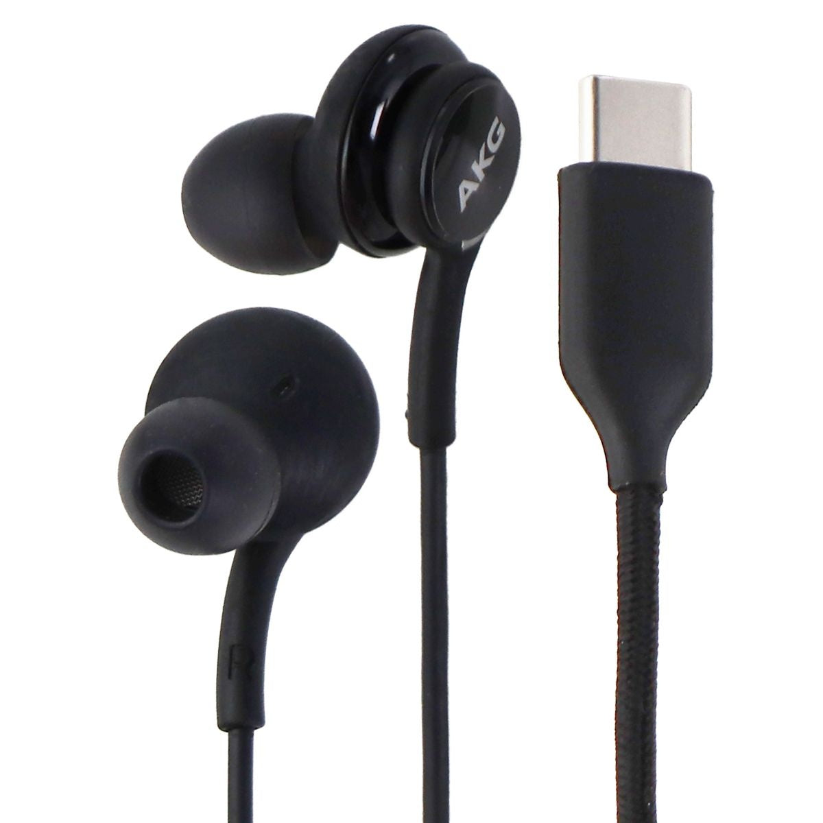 Samsung AKG Stereo Earbud USB-C Headset with In-Line Mic - Black (GH59-15150A) Portable Audio - Headphones Samsung - Simple Cell Bulk Wholesale Pricing - USA Seller