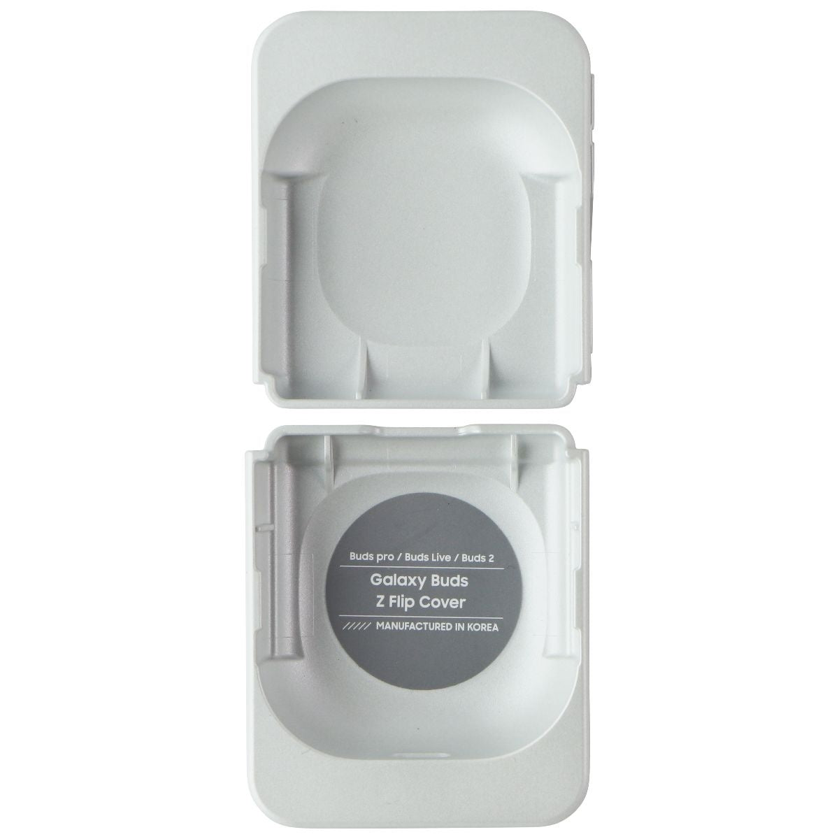 Samsung Protective Z Flip Design Headphone Case Only for Galaxy Buds 2 - White iPod, Audio Player Accessories - Cases, Covers & Skins Samsung - Simple Cell Bulk Wholesale Pricing - USA Seller