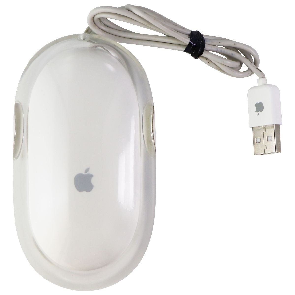 Apple Original OEM Wired USB Mouse for Mac - Clear/White (M5769 Non-Pro Model) Keyboards/Mice - Mice, Trackballs & Touchpads Apple    - Simple Cell Bulk Wholesale Pricing - USA Seller