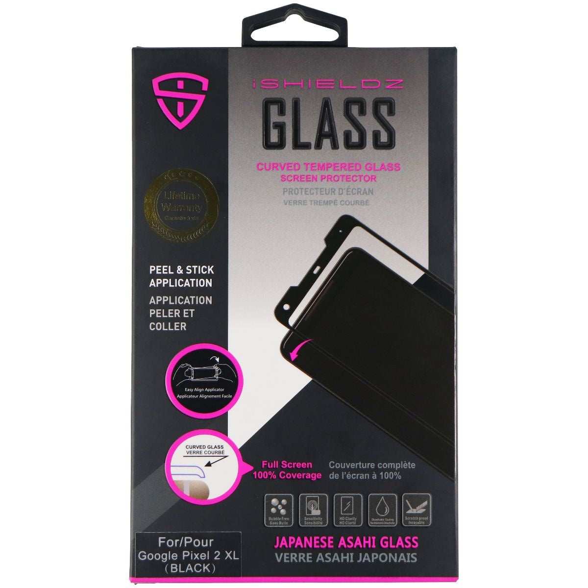 iShieldz Asahi Tempered Glass Screen Protector for Google Pixel 2 XL - Clear Cell Phone - Screen Protectors iShieldz    - Simple Cell Bulk Wholesale Pricing - USA Seller
