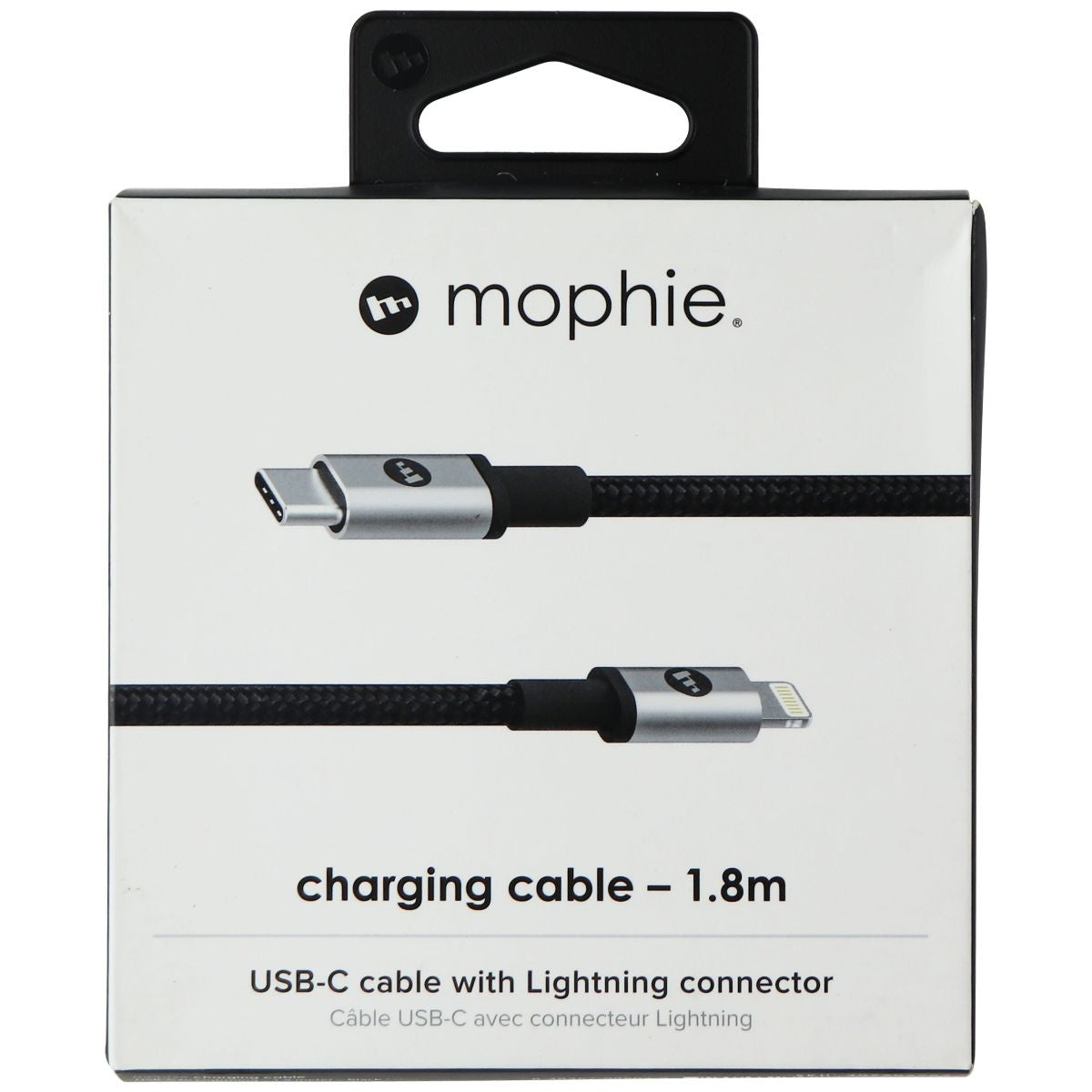 Mophie Fast Charge USB-C to 8-Pin Cable (6FT) - Black Cell Phone - Chargers & Cradles Mophie - Simple Cell Bulk Wholesale Pricing - USA Seller