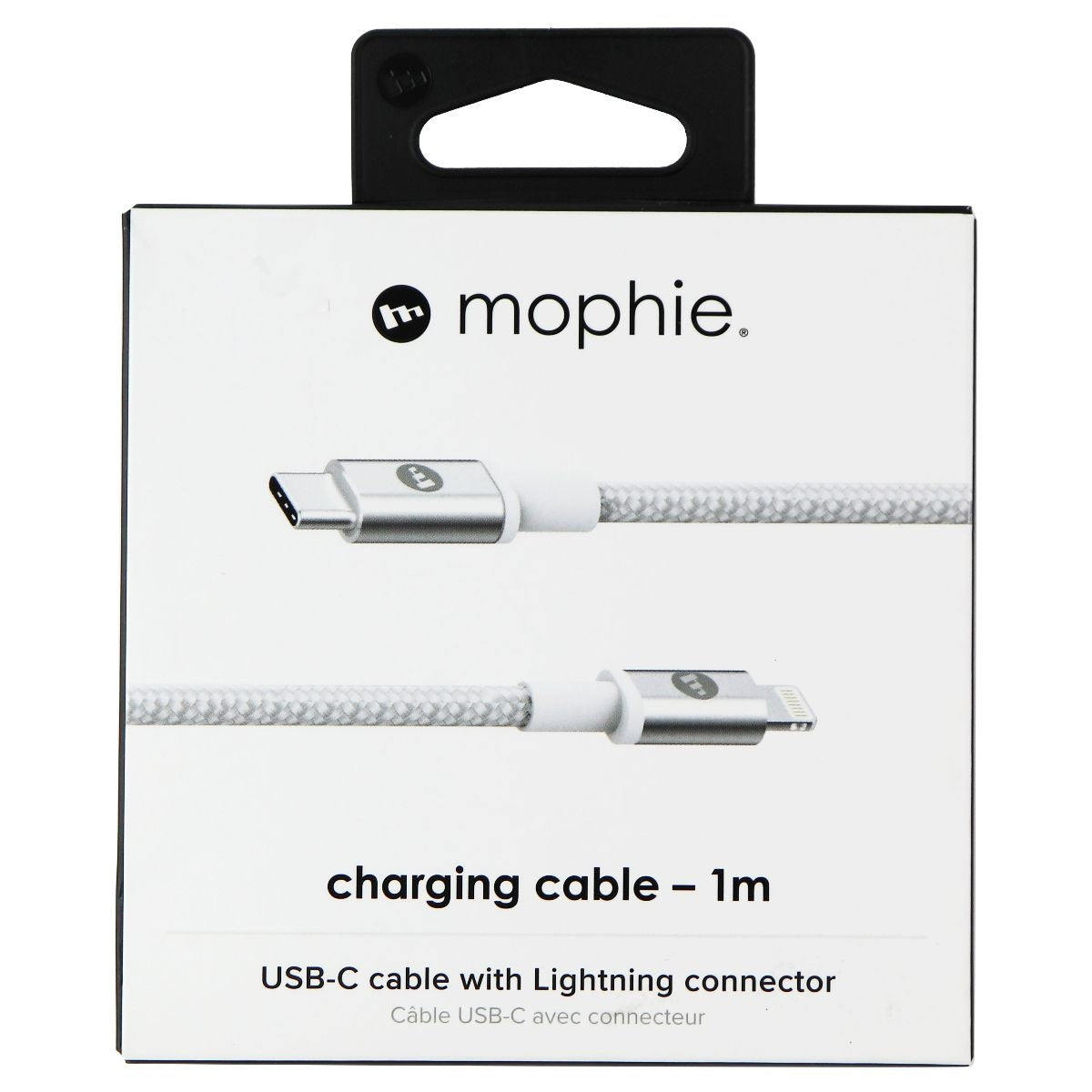 Mophie Fast Charge USB-C Cable with 8-Pin Connector - 1M Cable - White Cell Phone - Cables & Adapters Mophie - Simple Cell Bulk Wholesale Pricing - USA Seller