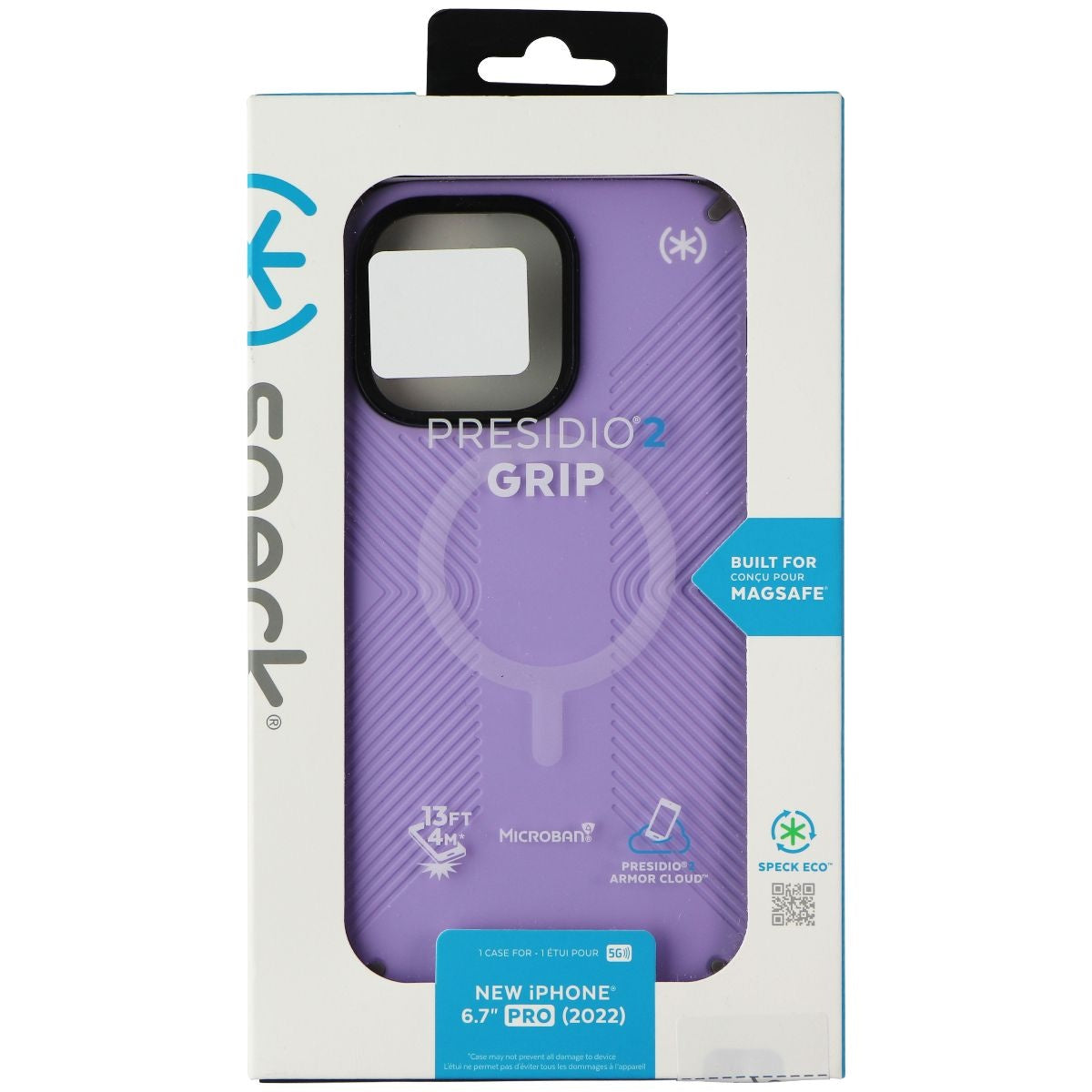 Speck Presidio2 Grip Case for Apple iPhone 14 Pro Max - Spring Purple Cell Phone - Cases, Covers & Skins Speck - Simple Cell Bulk Wholesale Pricing - USA Seller