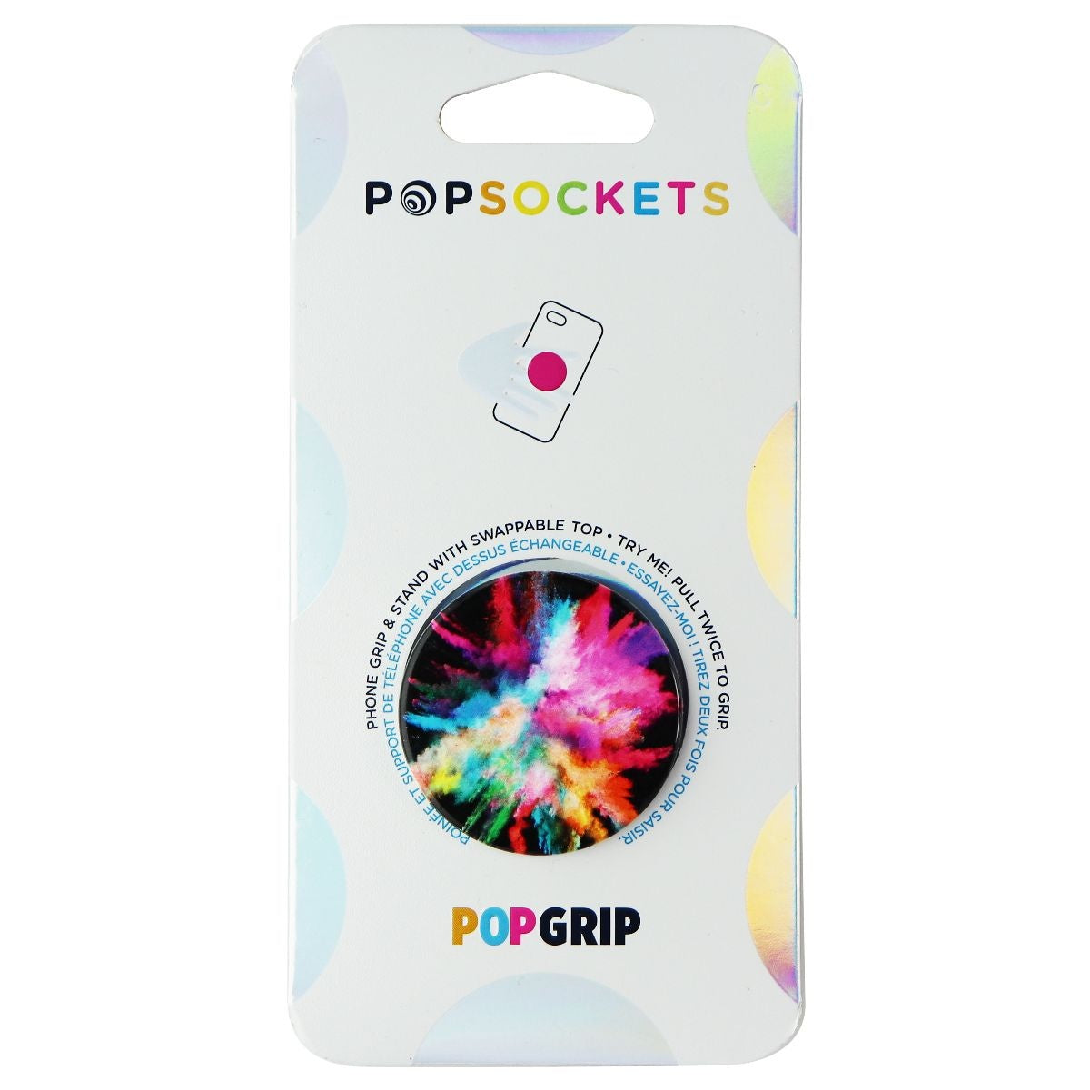 PopSockets PopGrip Series Pop Socket - Color Burst Gloss Cell Phone - Mounts & Holders PopSockets    - Simple Cell Bulk Wholesale Pricing - USA Seller