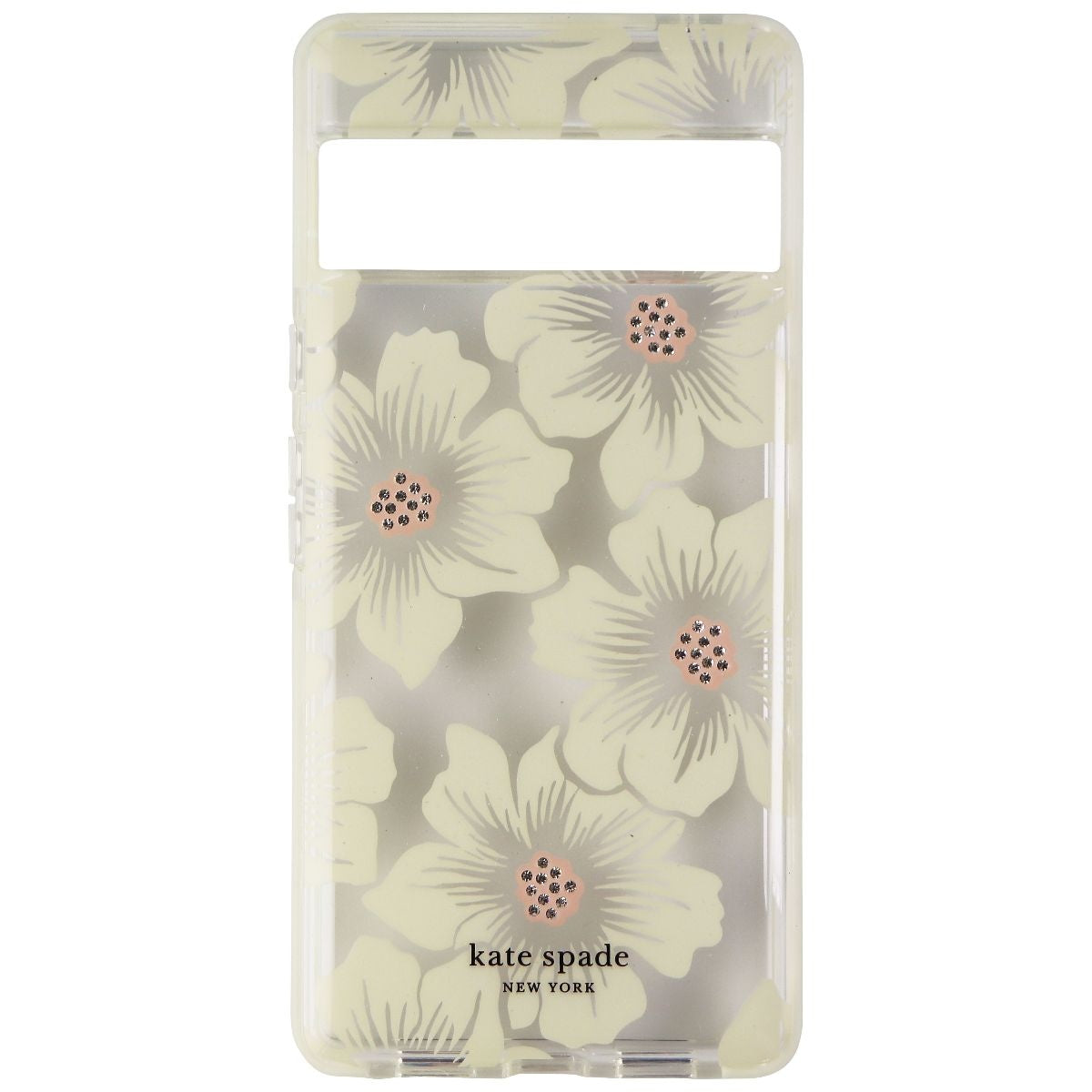 Kate Spade Defensive Hardshell Case for Pixel 6 Pro - Hollyhock Floral Clear Cell Phone - Cases, Covers & Skins Kate Spade    - Simple Cell Bulk Wholesale Pricing - USA Seller