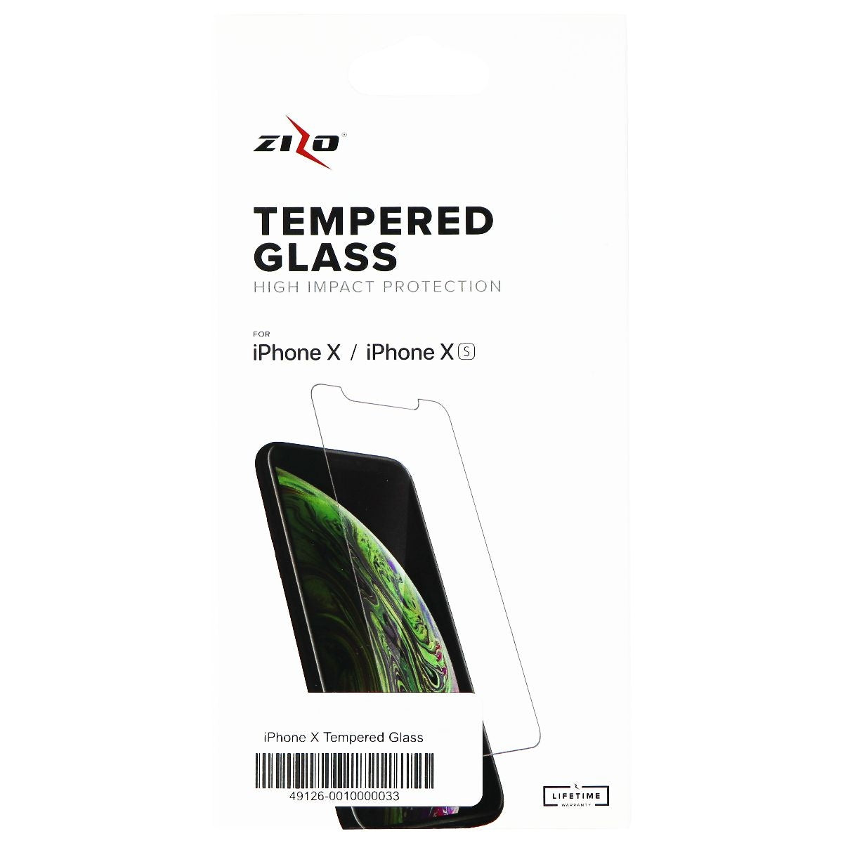 Zizo High Impact Tempered Glass for Apple iPhone Xs and iPhone X Cell Phone - Screen Protectors Zizo    - Simple Cell Bulk Wholesale Pricing - USA Seller