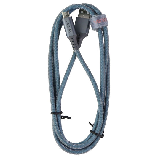 Ventev 4-Foot ChargeSync Braided Alloy Micro-USB to USB Cable - Cobalt Blue/Gray Cell Phone - Cables & Adapters Ventev - Simple Cell Bulk Wholesale Pricing - USA Seller