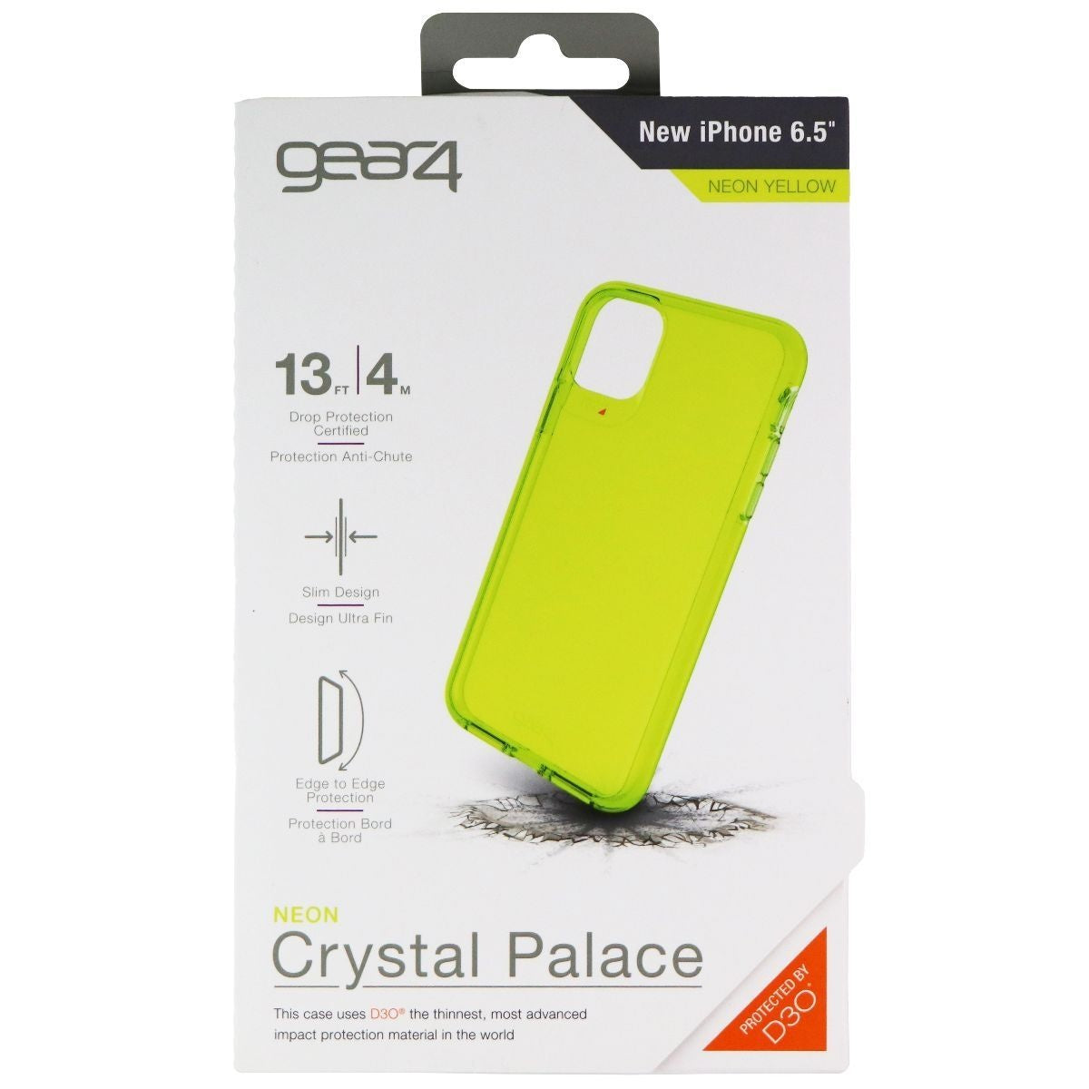 ZAGG Neon Crystal Palace Hard Case for Apple iPhone 11 Pro Max - Neon Yellow Cell Phone - Cases, Covers & Skins Zagg - Simple Cell Bulk Wholesale Pricing - USA Seller