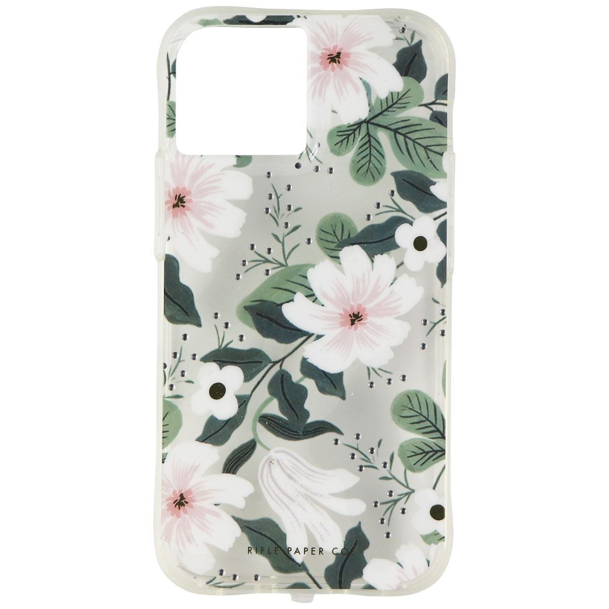 Rifle Paper Co Hardshell Case for iPhone 13 Mini - Willow Flowers/Clear Cell Phone - Cases, Covers & Skins Case-Mate - Simple Cell Bulk Wholesale Pricing - USA Seller