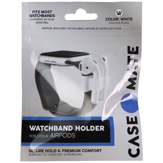 Case-Mate Watch Band Holder for Apple AirPods Pro, AirPods 2, AirPods 1 - White