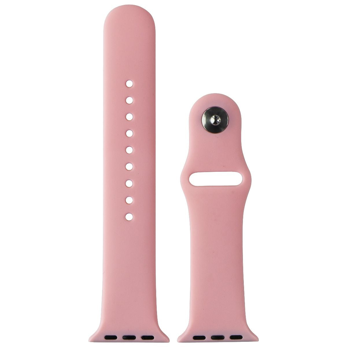 Silicone Band for Apple Watch All Series (38/40/41mm Cases) Pink / Large Smart Watch Accessories - Watch Bands Unbranded    - Simple Cell Bulk Wholesale Pricing - USA Seller