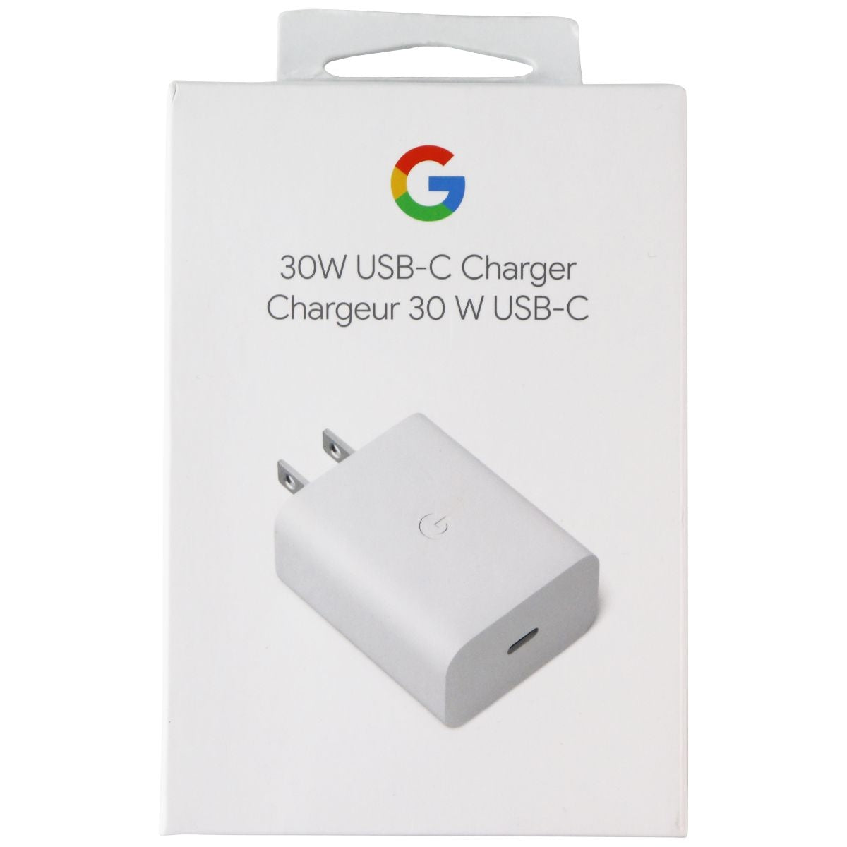 Google (30-Watt) Single USB-C Charger Travel Adapter White (G9BR1) / Retail Box Cell Phone - Chargers & Cradles Google - Simple Cell Bulk Wholesale Pricing - USA Seller