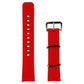 Universal 20mm Adjustable Silicone Band for Watches/Trackers - Red/Silver Smart Watch Accessories - Watch Bands Unbranded - Simple Cell Bulk Wholesale Pricing - USA Seller