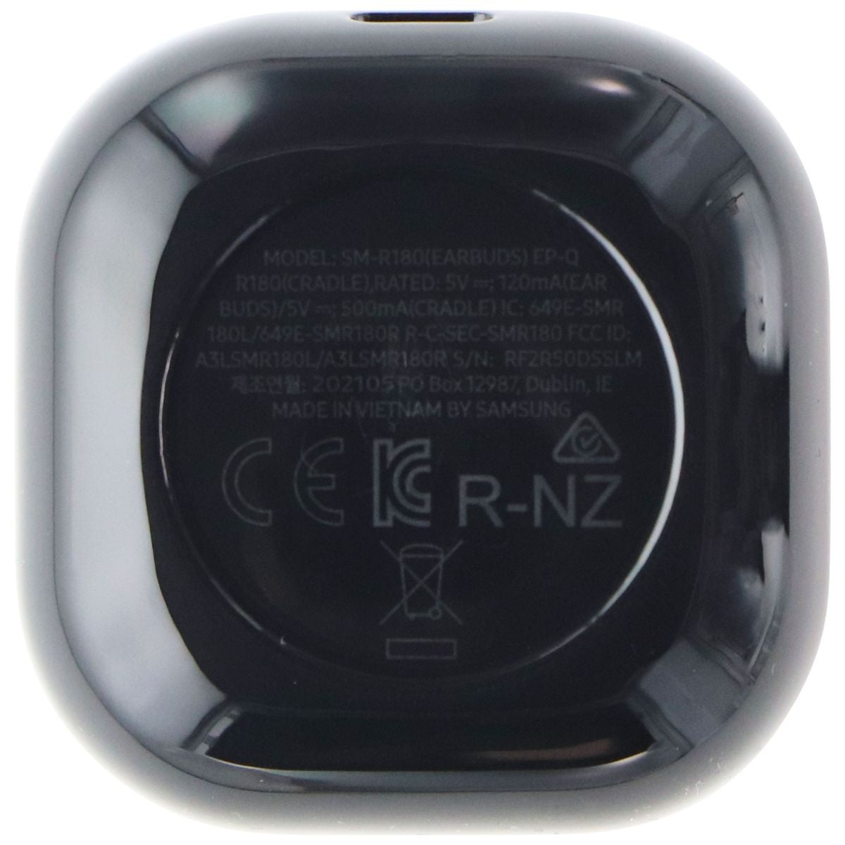 Samsung Replacement Charging Case for Galaxy Buds Live - Onyx Black (EP-QR180) Portable Audio & Headphones - Replacement Parts & Tools Samsung - Simple Cell Bulk Wholesale Pricing - USA Seller