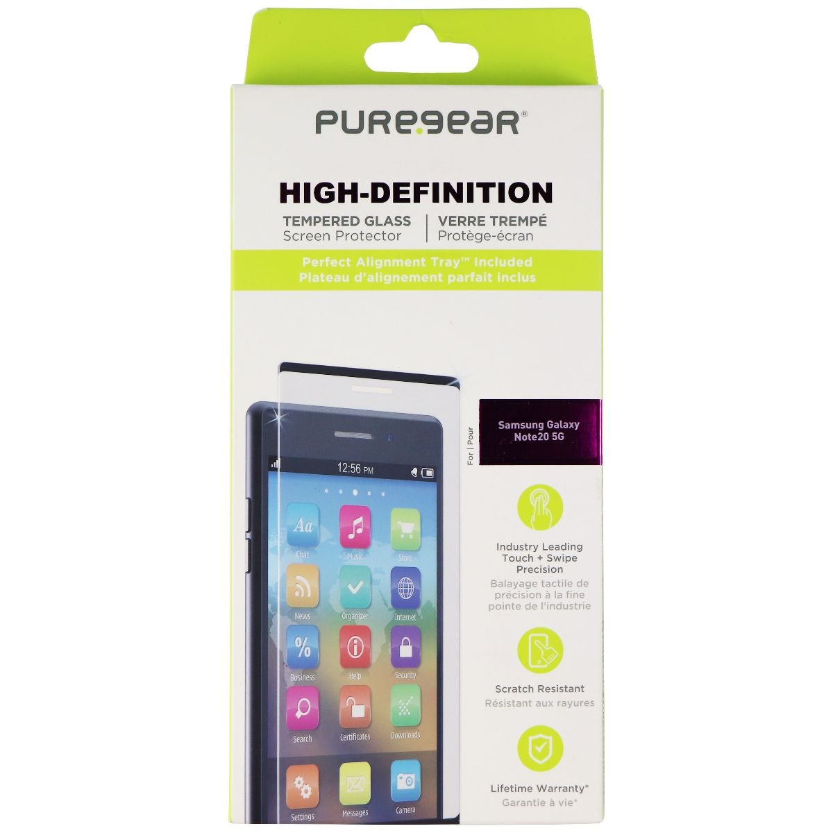 PureGear High Definition Screen Protector for Samsung Galaxy Note 20 5G - Clear Cell Phone - Screen Protectors PureGear    - Simple Cell Bulk Wholesale Pricing - USA Seller