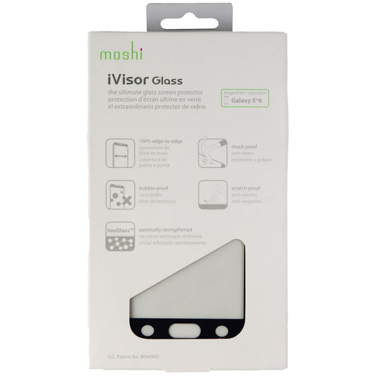 Moshi iVisor Tempered Glass Screen Protector for Samsung Galaxy S6 - Clear/Black Cell Phone - Screen Protectors Moshi    - Simple Cell Bulk Wholesale Pricing - USA Seller