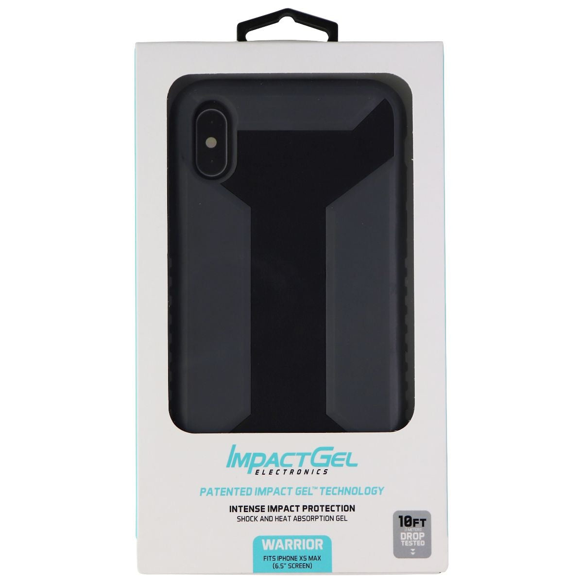 Impact Gel Warrior Series Case for Apple iPhone Xs Max - Black/Gray Cell Phone - Cases, Covers & Skins Impact Gel    - Simple Cell Bulk Wholesale Pricing - USA Seller