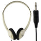 Califone CA-2 Wired 3.5mm Stereo Headphones - Beige Portable Audio - Headphones Califone - Simple Cell Bulk Wholesale Pricing - USA Seller